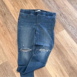 Old Navy Blue Distressed Women Jeggings